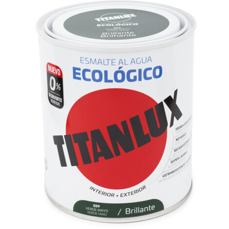 Titanlux Ecológico Esmalte al agua mulisuperficie Brillante Verde Mayo 2,5 L