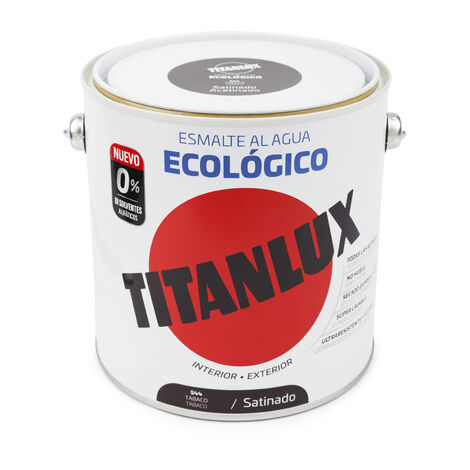 Titanlux Ecológico Esmalte al agua mulisuperficie Satinado Tabaco 2,5 L