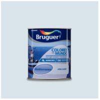 Bruguer Colores del Mundo Pintura para paredes monocapa Mediterráneo Azul Suave 750 ml