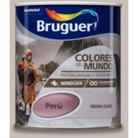 Bruguer Colores del Mundo Pintura para paredes monocapa Perú Piedra Suave 750 ml