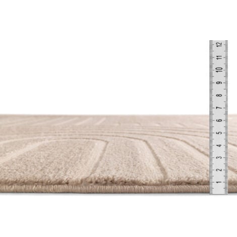 Tapis Salon à poil court, Boho géométrique - Beige - 160cm x 230cm