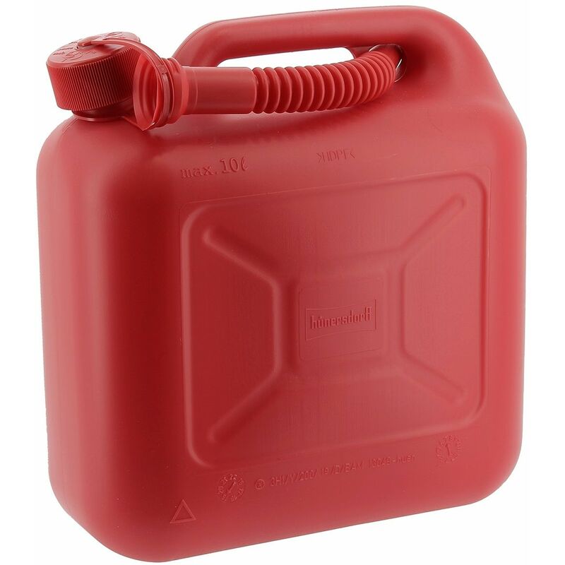 plasteo® 5 Liter Kanister mit Auslaufhahn und flexiblem Ausgießer  Wasserkanister lebensmittelecht extrem robust und langlebig UN Zulassung