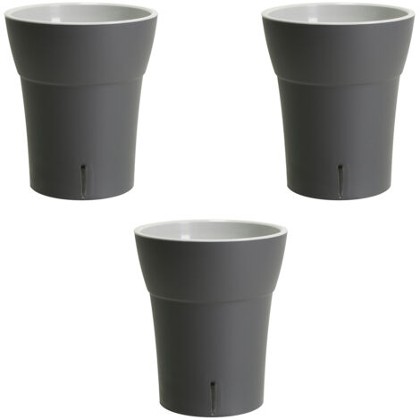 RePotme Orchideentöpfe Mit Schlitzen – 20,3 Cm Transparent, 3 Stück, Für Beste Belüftung