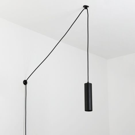 Minimalistische Pendelleuchte mit Kabel und Stecker „Rim“ - GU10