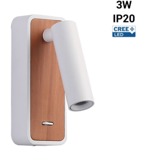 Pack x 2 - Lesewandleuchte IRENE - 3W - CREE Chip - Weiß