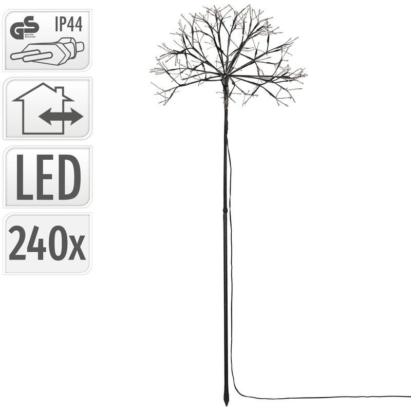 LED Baum weiß mit 240 LED warmweiß  Spielturm aus Holz für den Garten  kaufen