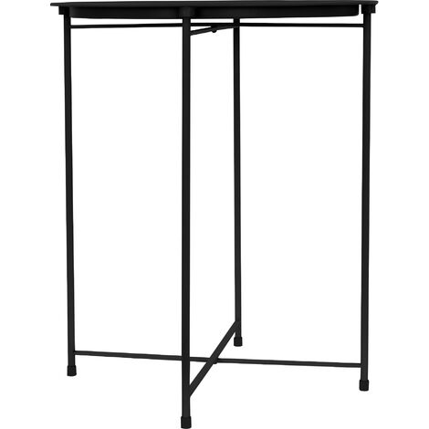 Produktbild von SECASA Beistelltisch Mit Abnehmbarem Tablett | Couchtisch Metall - Holz | Beistelltisch C-Form