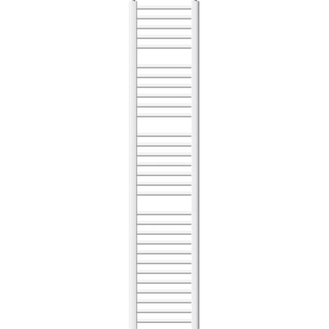 ECD Germany Badheizkörper - 300 x 1800 mm - Weiß - gerade mit Seitenanschluss - Heizkörper Handtuchwärmer Handtuchtrockner