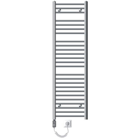 ECD Germany Badkamerradiator Sahara - 500 x 800 mm - antraciet - recht met zijaansluiting - handdoekradiator handdoekdroger
