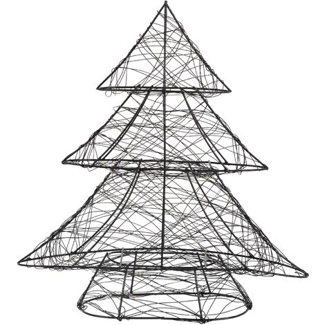 LED-boompje Tobby Tree, bruin, 150 cm 196 warm wit LED, ca. 70x150 cm, outdoor