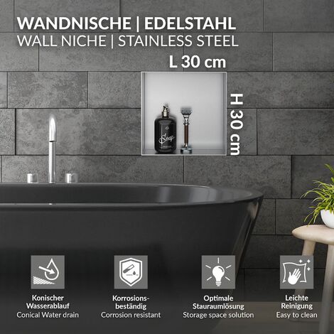 Elbe® Wandnische, Duschnische, Edelstahl 304 Nisch Produktbild-Vorschau 10