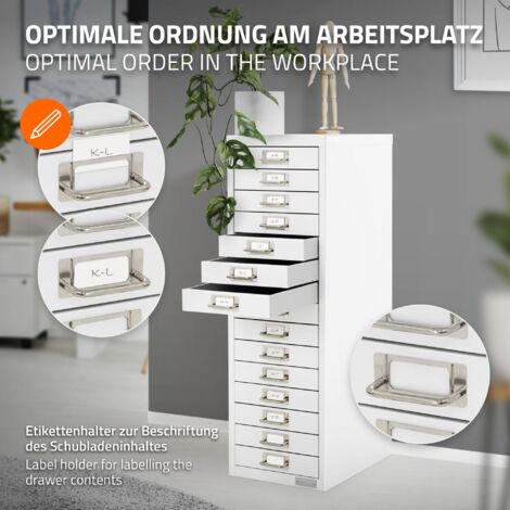 WOLTU Büroschrank, Metall-Büroschrank, Abschließbarer Aufbewahrungsschrank, mit Verstellbarem WOLTU Büroschrank, Metall-Büroschrank, Abschließbarer Aufbewahrungsschrank, mit Verstellbarem