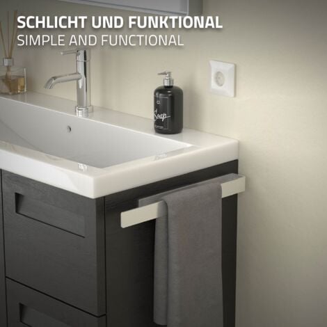 GANCEI Heizkörper Wäscheständer 40cm - Platzsparender Handtuchhalter Schwarz