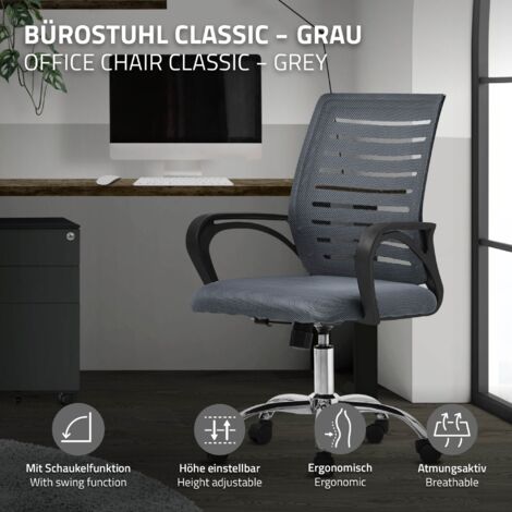 MULISOFT Bürostuhl 200kg Ergonomisch Schreibtischstuhl einstellbar Drehstuhl DHL