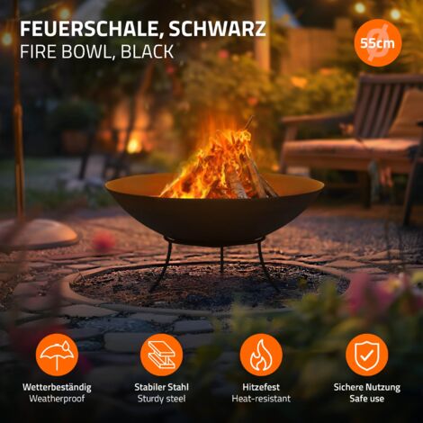 Lagerfeuer-Ringgrube Aus Verzinktem Stahl – Große Feuerschale Für Garten & Camping