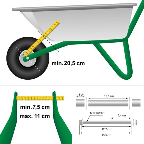 PU Vollgummi Ersatzrad 350mm 3.50-8 PU Vollgummirad Schubkarrenrad Räder 