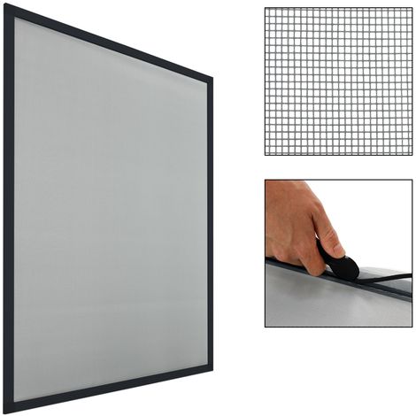 vidaXL Magnet-Insektenschutz für Fenster Anthrazit 120x140 cm
