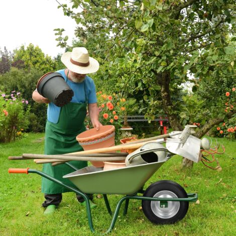 Mit Achse Ersatzrad Schubkarrenreifen Vollgummi PU für Gartenkarren 