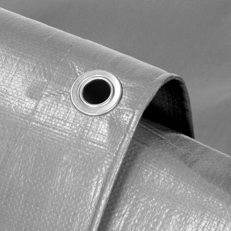 NEMAXX® Abdeckplane 450 g/m² 3×10 m Grau Alu-Ösen NEMAXX® Abdeckplane 450 g/m² 3×10 m Grau Alu-Ösen
