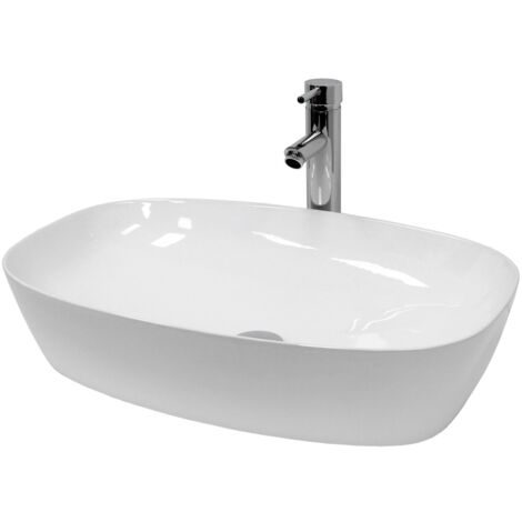 AM.PM Aufsatzwaschbecken Func Waschbecken Aus Keramik Handwaschbecken Oval Weiss