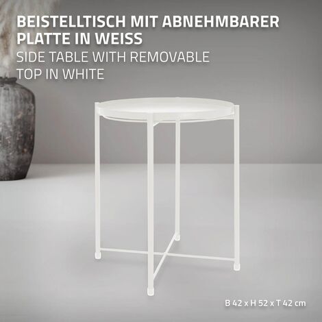 Fabelhafte Beistelltisch Mit Abnehmbarem Tablett Rund Bilder