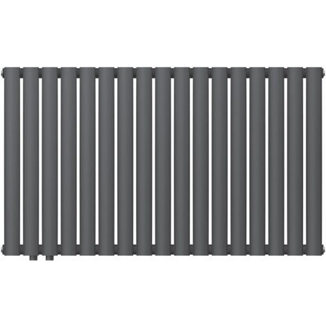 SUNXURY Design Heizkörper 465x1200mm Anthrazit - Badheizkörper Mit Seitenanschluss 950W
