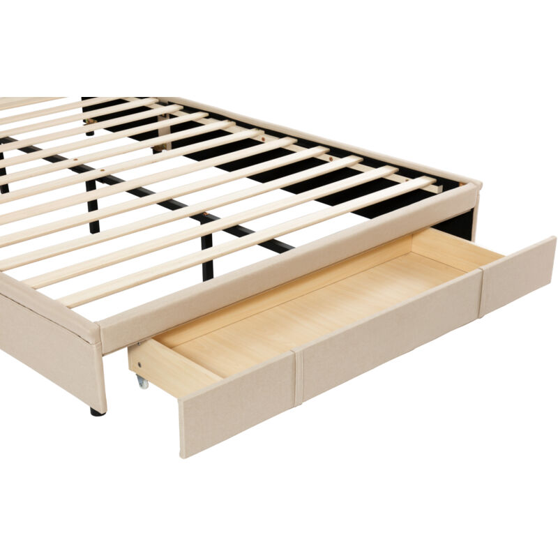 Letto Matrimoniale Imbottito Con Meccanismo Idraulico 160 X 200 Cm Con Moderna Rete A Doghe In Metallo E Vano Contenitore Per Ragazzi E Adulti Grigio Con Materasso 88545100