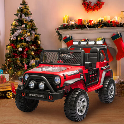 Quad Elettrico Per Bambini 12V - ATV Con Luci LED, Suoni E Telecomando, Per Età 3-8 Anni, Verde, Dimensioni 95x62x62 Cm
