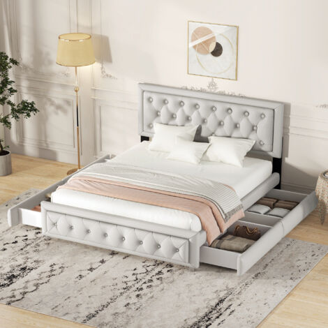 Con Contenitore Letto Malm Ikea Matrimoniale Letti Matrimoniali