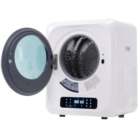 Asciugatrice ad aria aspirata, asciugatrice in acciaio inox, 2,5 kg, anzi fino a 4 kg, 850 W, filtraggio multiplo, 6 programmi, 6 funzioni. Protezione da surriscaldamento, montaggio a parete [Classe e