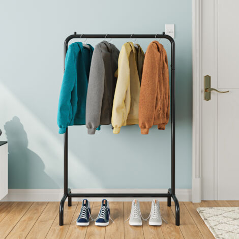 Appendiabiti A Croce In Metallobianco 110 Cm - Design Moderno Per Camera, Ufficio O Boutique - Foto 4