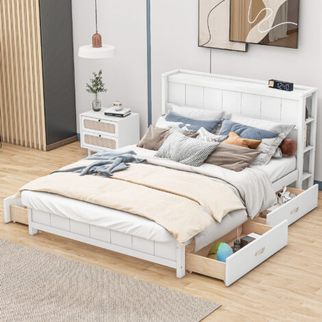 Letto Doppio A Scomparsa Kando Con Divano Con Materassi Bianco Frassino Grigio 92857417