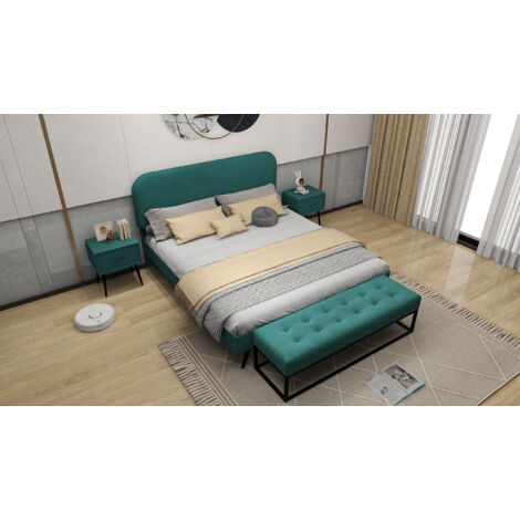 COSTWAY Comodino con 3 Cassetti, Comodino Moderno con 3 Cassetti