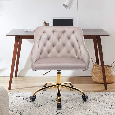 NYPOT Sedia Da Scrivania Ergonomica In Pelle PU, Design A Gambe Incrociate, Con Schienale Curvo, Seduta Larga, Rotelle E Funzione Dondolo, Altezza Regolabile, Per Casa E Ufficio