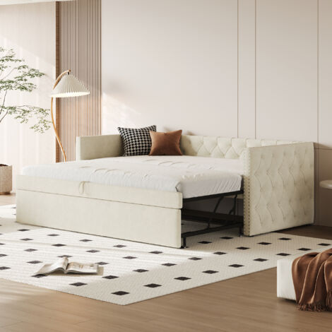 Letto Singolo Con Letto Estraibile SUKY Letto Imbottito Divano