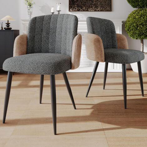 Set 4 sedie pieghevoli imbottite 45x45 cm in acciaio beige