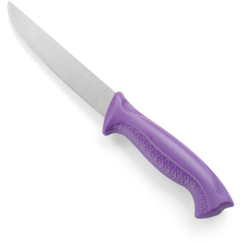 Couteau de cuisine de boucher HACCP pour personnes allergiques 280 mm - violet - HENDI 842478