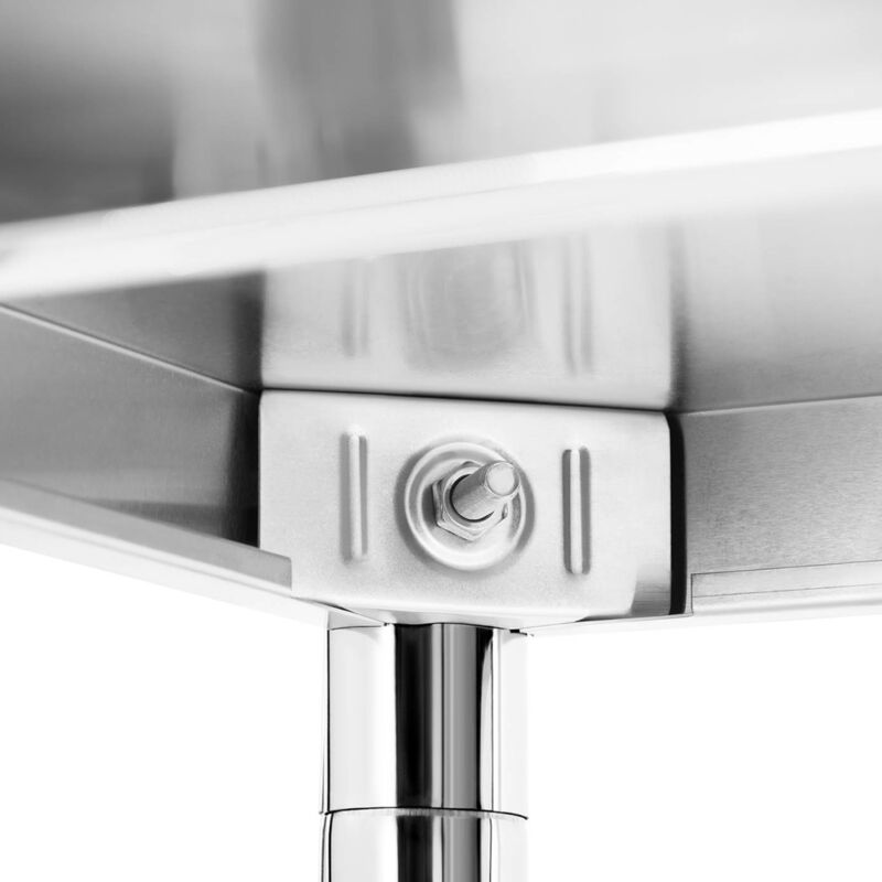 Étagère Murale Royal Catering 80 Cm 2 Plateaux Inox - Rangement Cuisine Professionnel