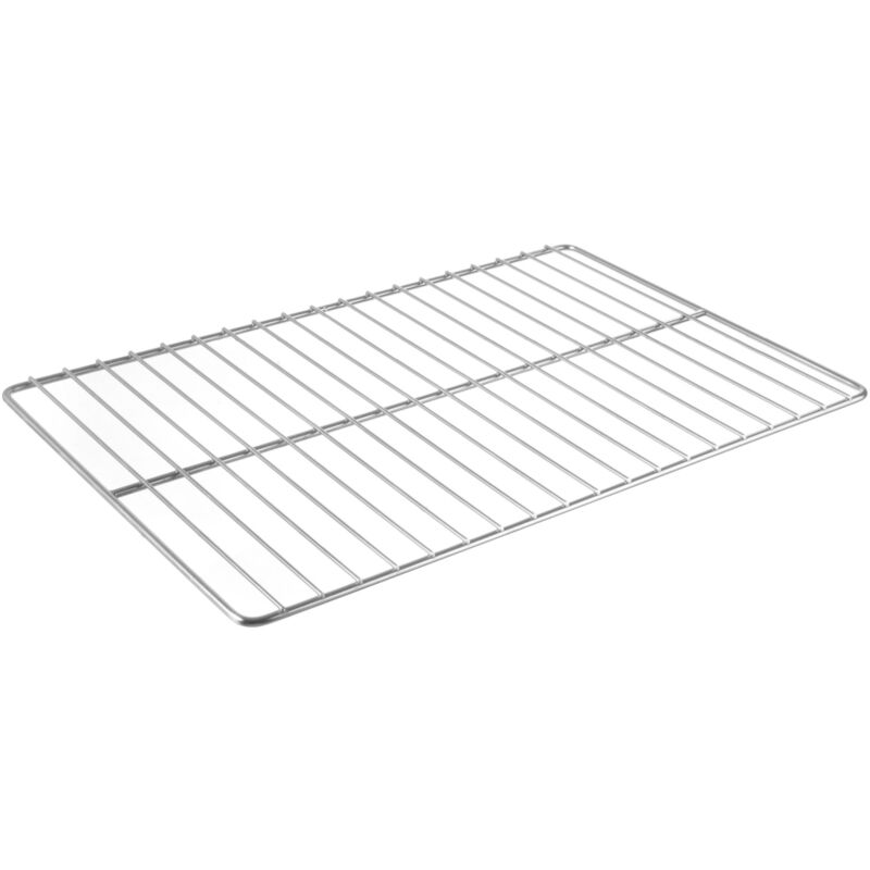 Grille Barbecue Acier Chromé 60x40 Cm – Poignées Bois Anti-Brûlure, Idéale Cheminée & BBQ Extérieur