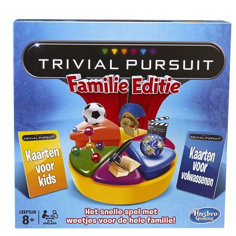 Hasbro Trivial Pursuit Family Edition – Juego De Preguntas Y Respuestas Para Niños Y Adultos | 400 Tarjetas De Cultura General En Holandés