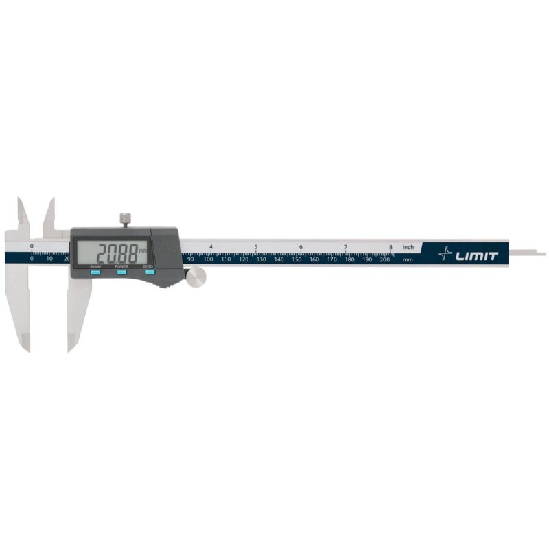 Pied à Coulisse Numérique Kroftools 200 Mm - Métrique/pouces Au 1/100ème