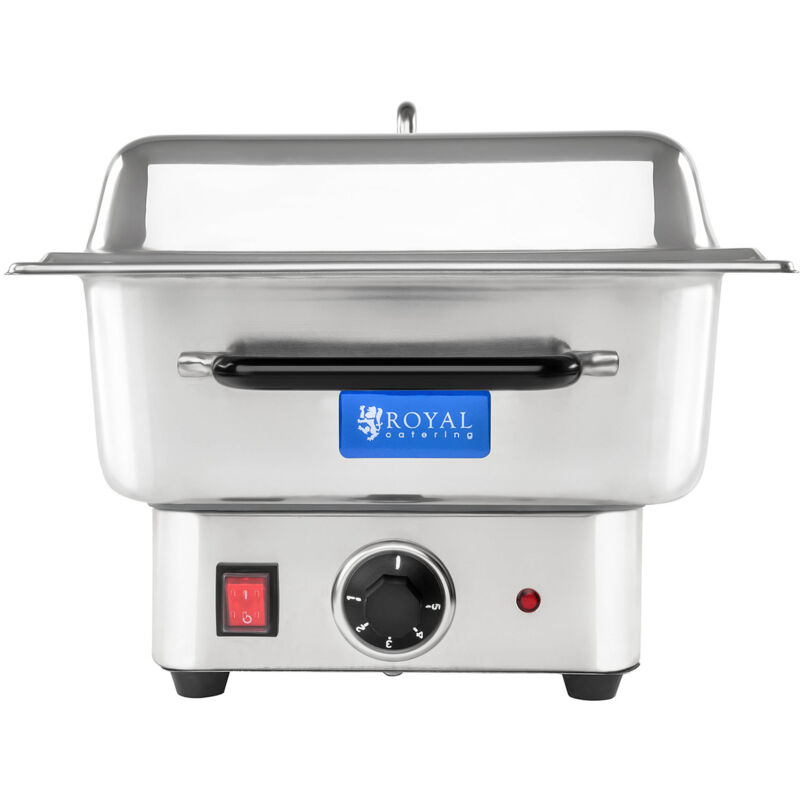 Bain-Marie Professionnel Royal Catering 600W - 1 Bac GN 1/1 - Robinet De Vidange - Inox
