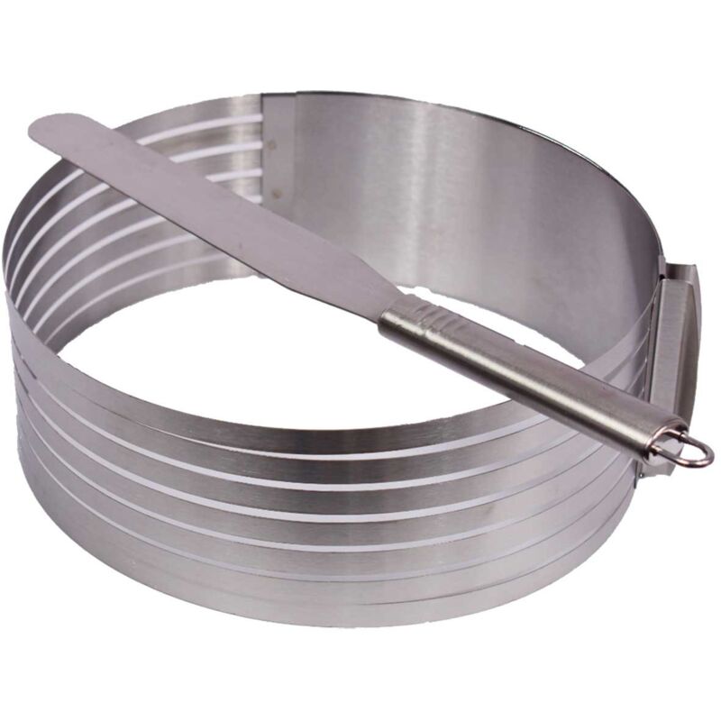 Anneau à gâteau réglable de 15,2 à 30,5 cm avec collier à