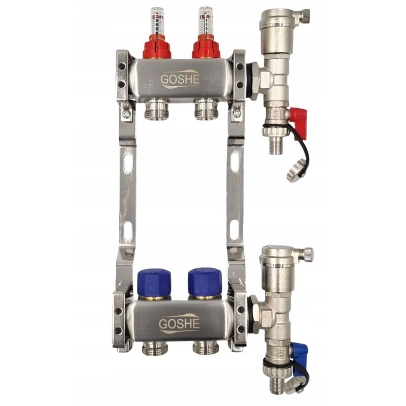 Api Goshe COLLECTEUR GOSHE 2 CIRCUITS EN ACIER INOXYDABLE