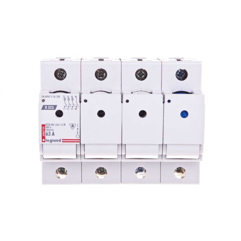 Interrupteur à fusible 3P+N 63A D02 R323 606759