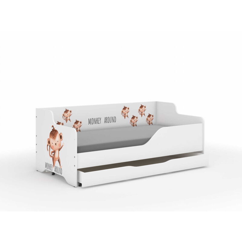 Lit enfant LILU 160x80 MONKEY SAFARI - ensemble