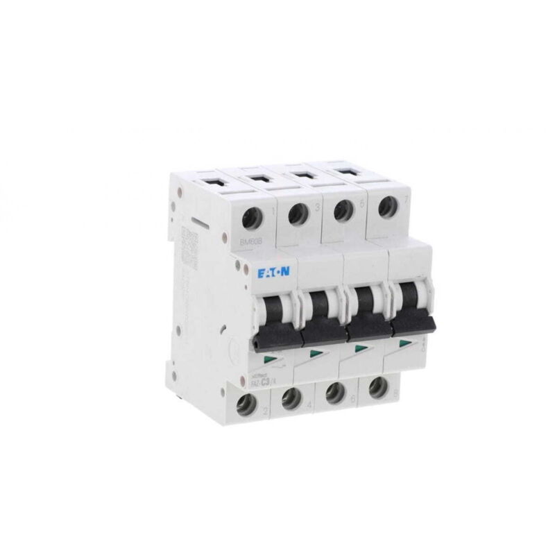 Disjoncteur 4P C 3A 15kA AC FAZ-C3/4 279051
