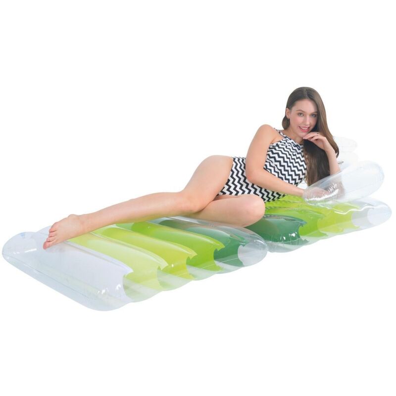 Chaise Longue Gonflable, Canapé Gonflable Rapide Portable avec Sac de Transport, Lazy Couch Sac