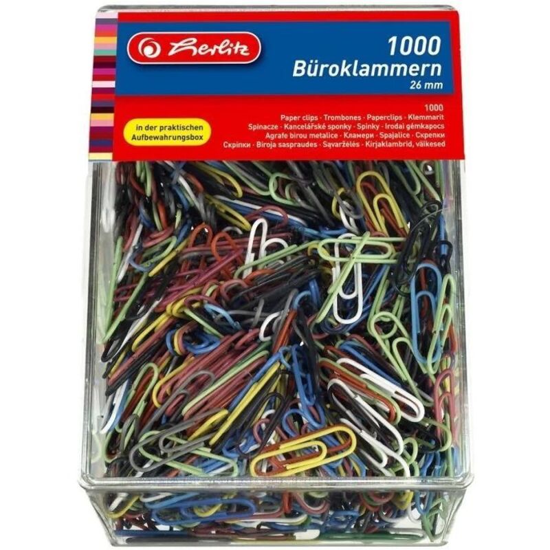 Q-CONNECT attache-tout, 50 mm, couleurs assorties, boîte de 30 pièces, accrochable bij VindiQ Office