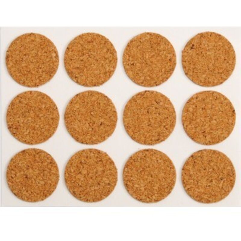 12 Sous-Verres En Liège Rond 9cm + Sac Rangement - Sous-Verres Antidérapants Isolation Thermique